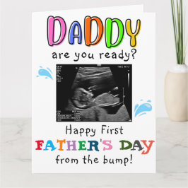 Gepersonaliseerde Funny First Fathers Day van Bump Kaart
