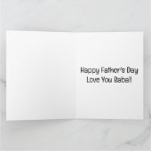 Gepersonaliseerde Funny First Fathers Day van Bump Kaart (Binnen)