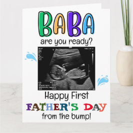 Gepersonaliseerde Funny First Fathers Day van Bump Kaart
