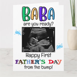 Gepersonaliseerde Funny First Fathers Day van Bump Kaart