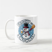 Gepersonaliseerde Funny Frosty de Sneeuwman Mok (Links)