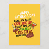 Gepersonaliseerde Funny Grill Chef papa Briefkaart (Voorkant)