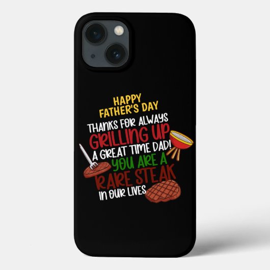 Gepersonaliseerde Funny Grill Chef papa Case-Mate iPhone Case (Achterkant)