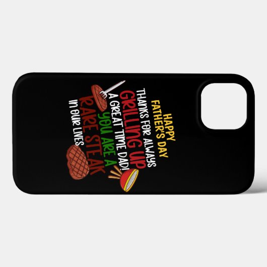 Gepersonaliseerde Funny Grill Chef papa Case-Mate iPhone Case (Achterkant (horizontaal))