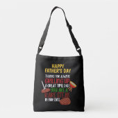 Gepersonaliseerde Funny Grill Chef papa Crossbody Tas (Achterkant)