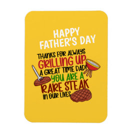 Gepersonaliseerde Funny Grill Chef papa Magneet