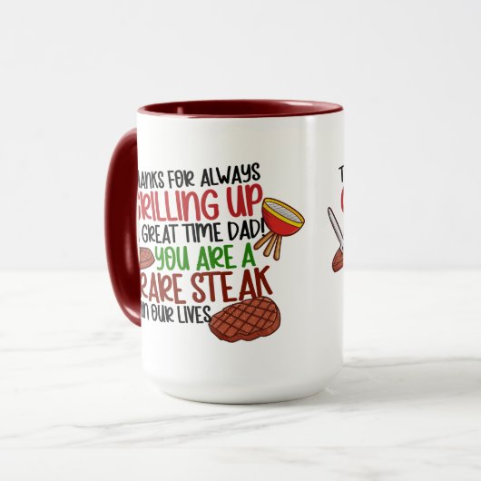 Gepersonaliseerde Funny Grill Chef papa Mok (Voorkant links)