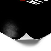 Gepersonaliseerde Funny Grill Chef papa Perfect Poster (Hoek)