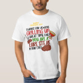 Gepersonaliseerde Funny Grill Chef papa T-shirt (Voorkant)