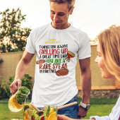 Gepersonaliseerde Funny Grill Chef papa T-shirt