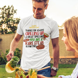 Gepersonaliseerde Funny Grill Chef papa T-shirt