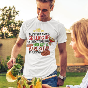 Gepersonaliseerde Funny Grill Chef papa T-shirt