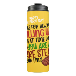 Gepersonaliseerde Funny Grill Chef papa Thermosbeker