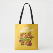 Gepersonaliseerde Funny Grill Chef papa Tote Bag (Voorkant)
