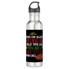 Gepersonaliseerde Funny Grill Chef papa Waterfles