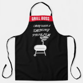 Gepersonaliseerde Funny Grill Quotes BBQ Gezegden  Schort (Voorkant)