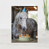 Gepersonaliseerde Funny Horse Verjaardag Kaart (Voorkant)