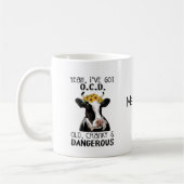 Gepersonaliseerde Funny Ik heb OCD Koffiemok (Links)