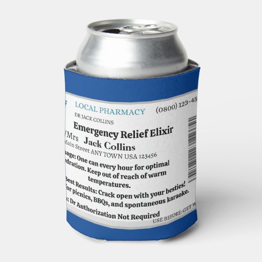 Gepersonaliseerde Funny Koelbox Blikjeskoeler (Blikje Voorkant)