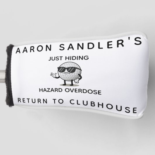 Gepersonaliseerde Funny Lost Balls Golf Head Hoesj Golfheadcover (Voorkant)