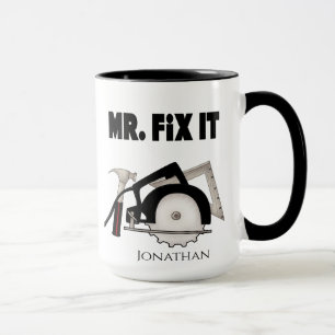 Gepersonaliseerde Funny Mr Fix IT Mok