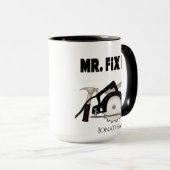 Gepersonaliseerde Funny Mr Fix IT Mok (Voorkant rechts)