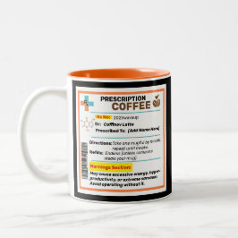 Gepersonaliseerde Funny Prescription Coffee Mok