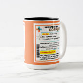 Gepersonaliseerde Funny Prescription Coffee Mok (Voorkant rechts)