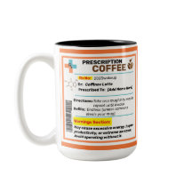 Gepersonaliseerde Funny Prescription Coffee Mok