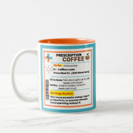 Gepersonaliseerde Funny Prescription Coffee Mok