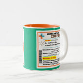 Gepersonaliseerde Funny Prescription Coffee Mok (Voorkant rechts)
