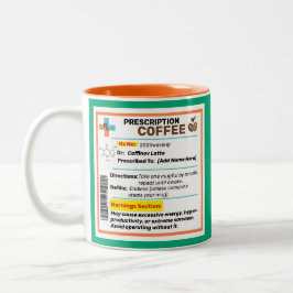 Gepersonaliseerde Funny Prescription Coffee Mok