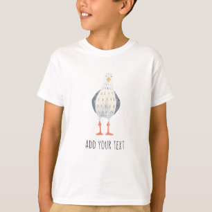 Gepersonaliseerde Funny Seagull T-shirt
