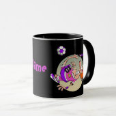 gepersonaliseerde Funny Soccer voetballer cartoon Mok (Voorkant rechts)