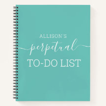 Gepersonaliseerde Funny To-Do List Blauwgroen