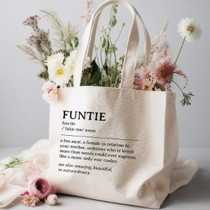Gepersonaliseerde Funtie-definitiequote Grote Tote Bag