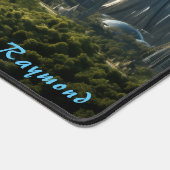 Gepersonaliseerde Future City Landschap Desk Mat (Hoek)