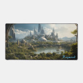 Gepersonaliseerde Future City Landschap Desk Mat (Voorkant)