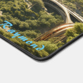 Gepersonaliseerde Future City Landschap Desk Mat (Hoek)