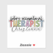 Gepersonaliseerde Future Occupational Therapist OT Sticker (Vel)