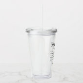Gepersonaliseerde Fysiotherapeut Grappig Acryl Drinkbeker (Rechts)