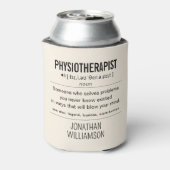 Gepersonaliseerde Fysiotherapeut Grappig Blikjeskoeler (Blikje Achterkant)