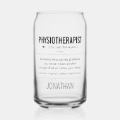 Gepersonaliseerde Fysiotherapeut Grappig Blikvorm Glas (Voorkant)