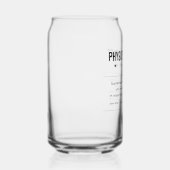 Gepersonaliseerde Fysiotherapeut Grappig Blikvorm Glas (Rechts)