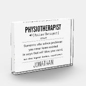 Gepersonaliseerde Fysiotherapeut Grappig Fotoblokken (Links)