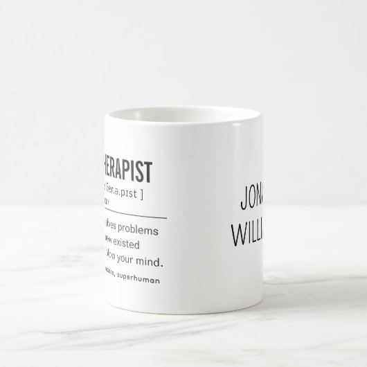 Gepersonaliseerde Fysiotherapeut Grappig Koffiemok (Center)