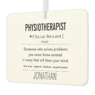 Gepersonaliseerde Fysiotherapeut Grappig Luchtverfrisser