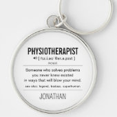 Gepersonaliseerde Fysiotherapeut Grappig Sleutelhanger (Voorkant)
