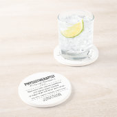 Gepersonaliseerde Fysiotherapeut Grappig Zandsteen Onderzetter (Zijkant)