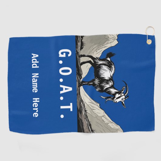 Gepersonaliseerde G.O.A.T. Golfhanddoek (Horizontaal)